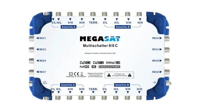 Megasat 9/8 C Multiswitch centralino 8 utenze