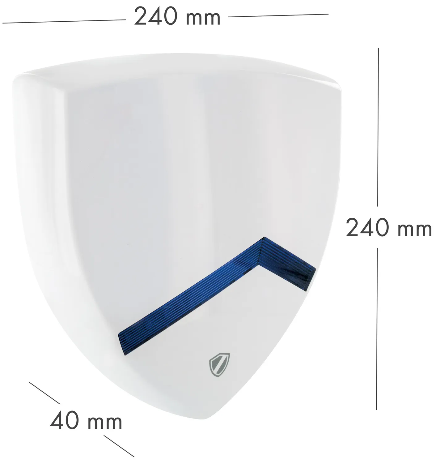 Schwaiger sirena finta da esterno LED blu bianca