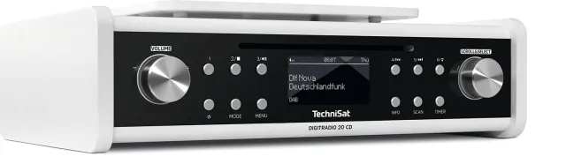 TechniSat DigitRadio 20 CD radio cucina DAB+ con CD bianca