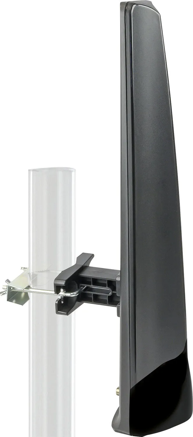 Schwaiger Antenna Esterna DVB-T2 DAB+ attiva nera