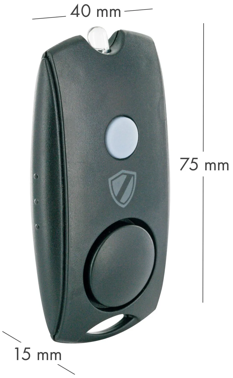 SCHWAIGER Allarme Panico 110 dB Nero con Torcia LED
