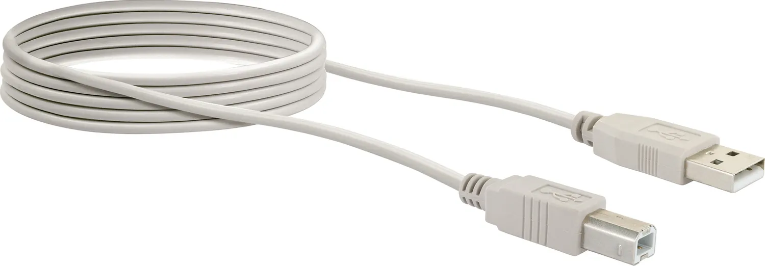 Schwaiger Cavo USB 2.0 A-B 3 m per Stampante Grigio