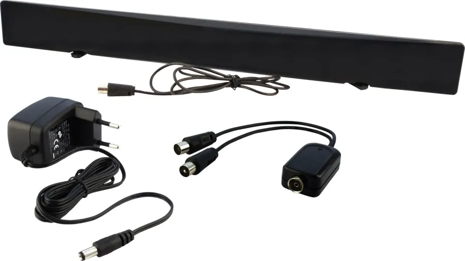 Schwaiger Antenna Interna Amplificata DVB-T2 DAB+ Nera