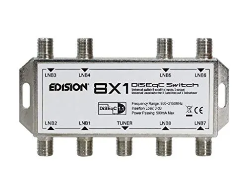 Edision Diseqc 8x1 switch satellitare 8 ingressi DiSEqC