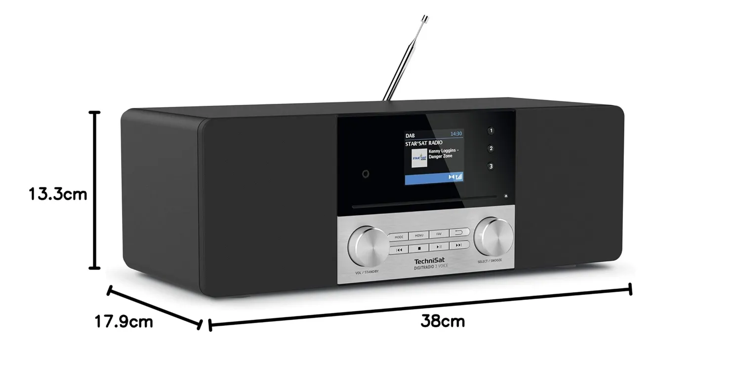 TechniSat DigitRadio 3 Voice Radio DAB CD Vocale