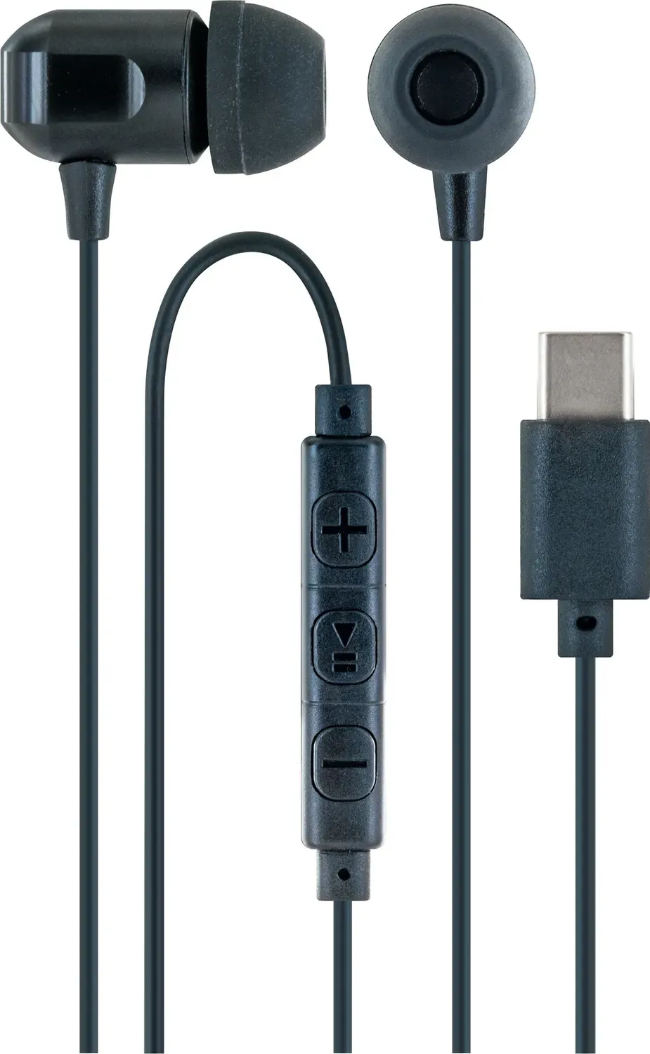 Schwaiger Auricolari In-Ear USB-C neri 1,2 m bilanciati