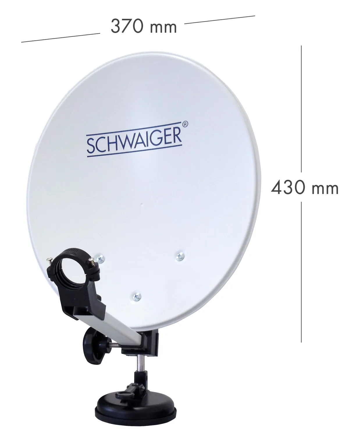 SCHWAIGER Impianto Satellitare Camping 35 cm Valigia HDTV