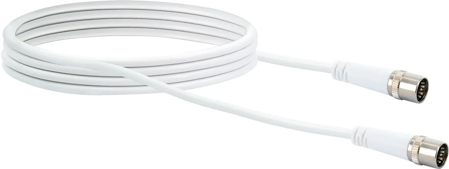 Schwaiger Cavo Modem Antenna IEC 1,5m Bianco