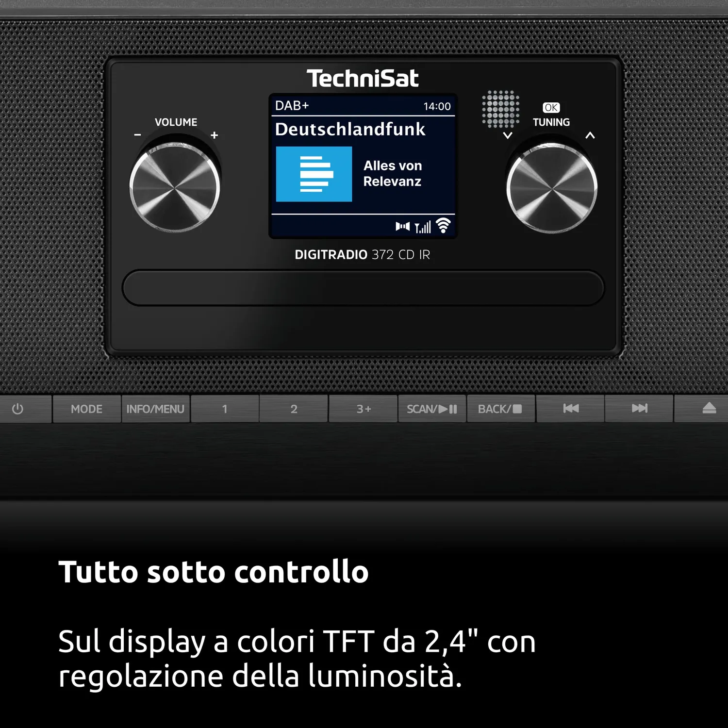 TechniSat DIGITRADIO 372 CD radio internet nera DAB+ WiFi