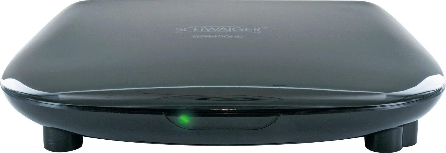 Schwaiger ricevitore satellitare HD FTA preprogrammato nero