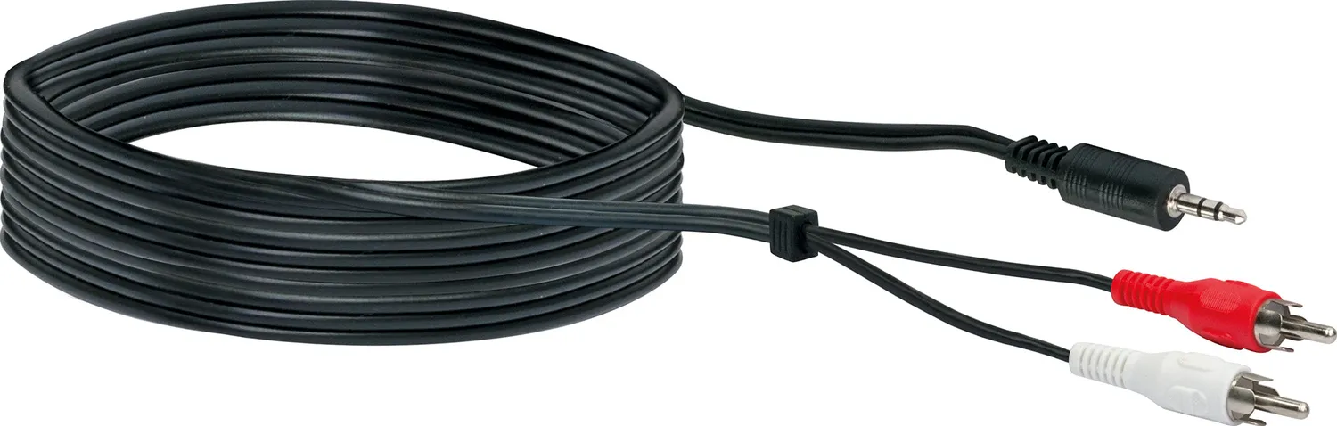 Schwaiger cavo adattatore audio Y 1,5 m stereo