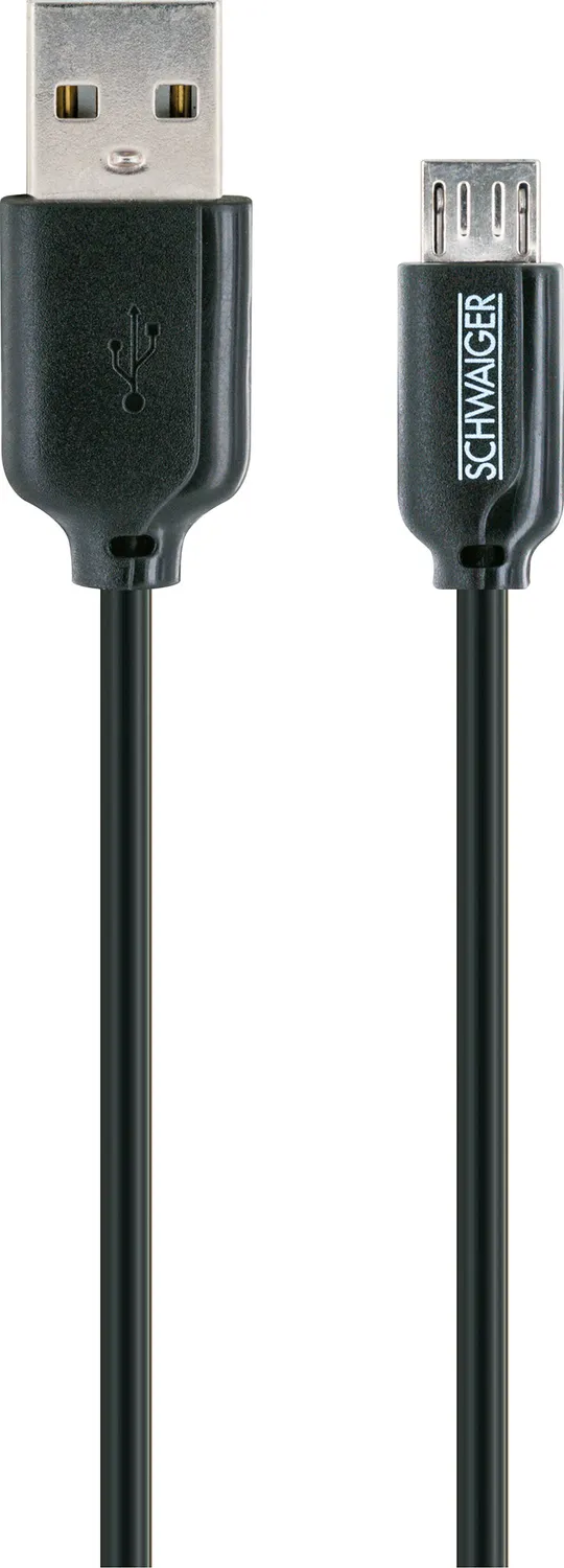 Schwaiger Set ricarica auto micro USB Smart 12V nero