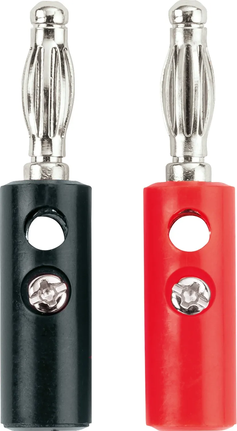 SCHWAIGER Spinotti banana set 4 pezzi nero rosso 4 mmq