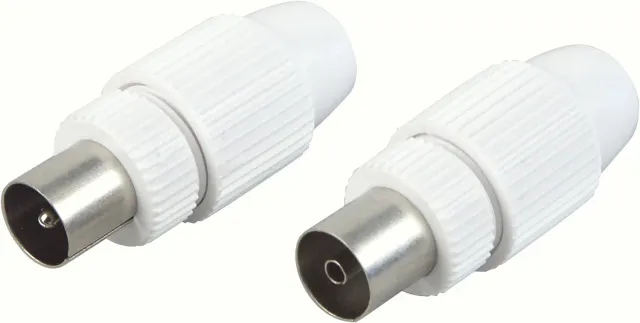 SCHWAIGER Set connettori IEC spina presa TV
