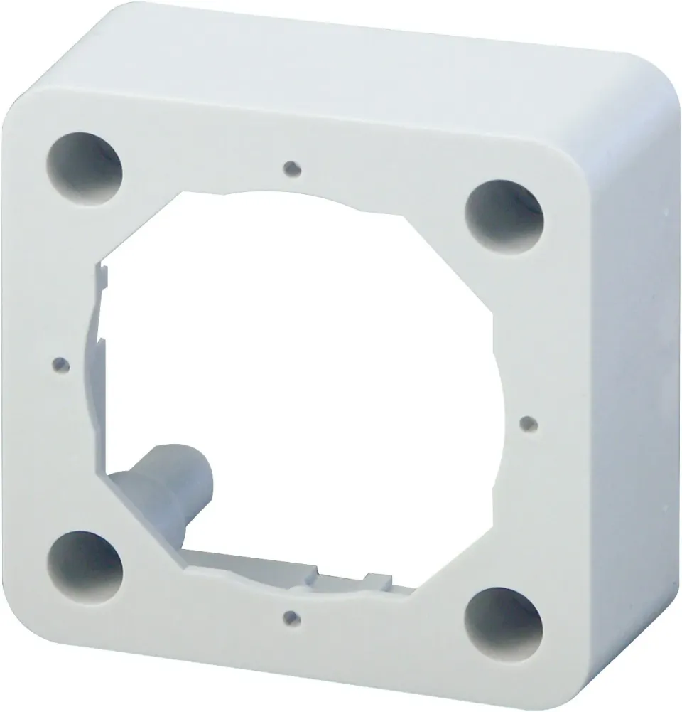 Schwaiger Scatola Superficie 75 mm per Presa Antenna Bianca