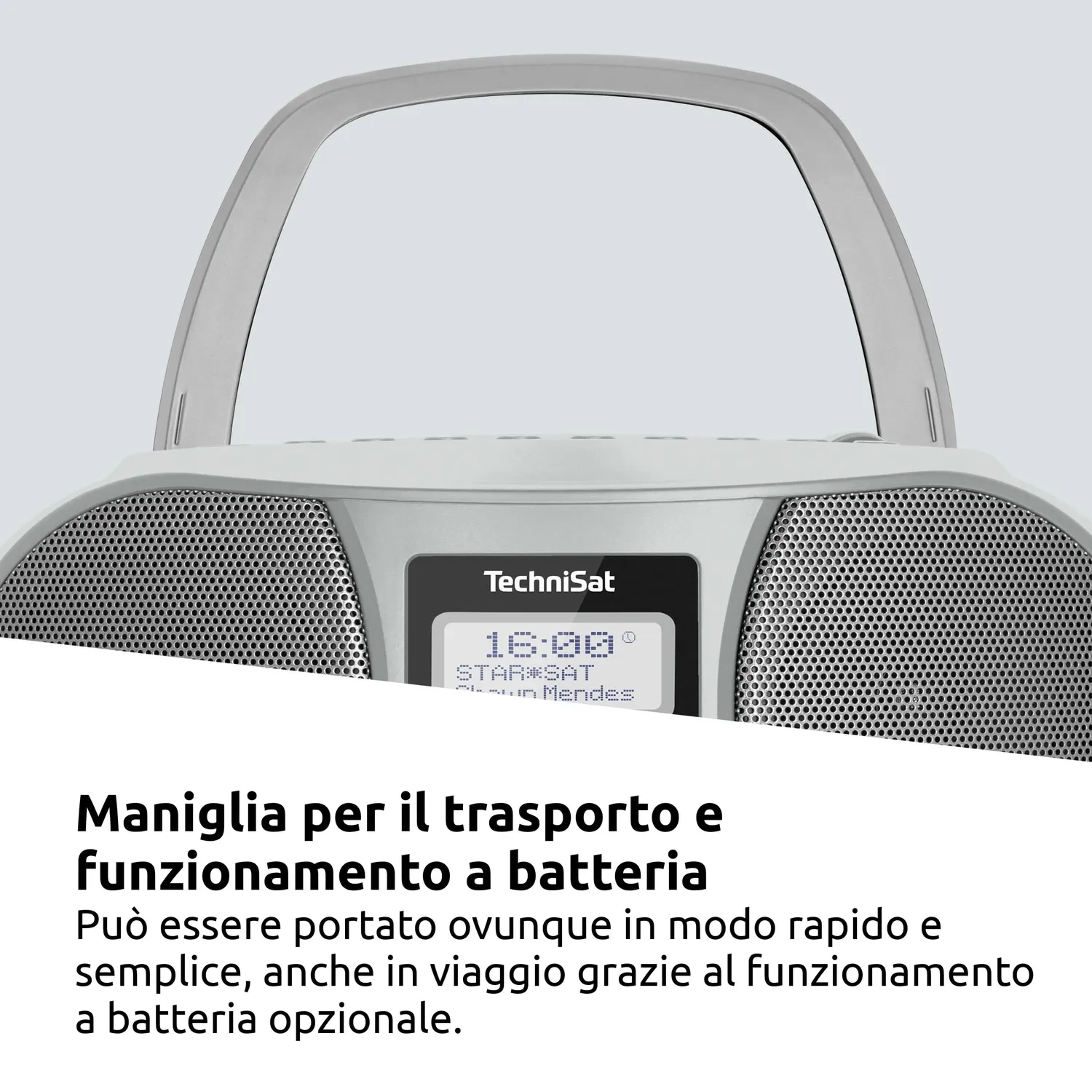 TechniSat DigitRadio 1990 Radio DAB+ Argento CD Bluetooth
