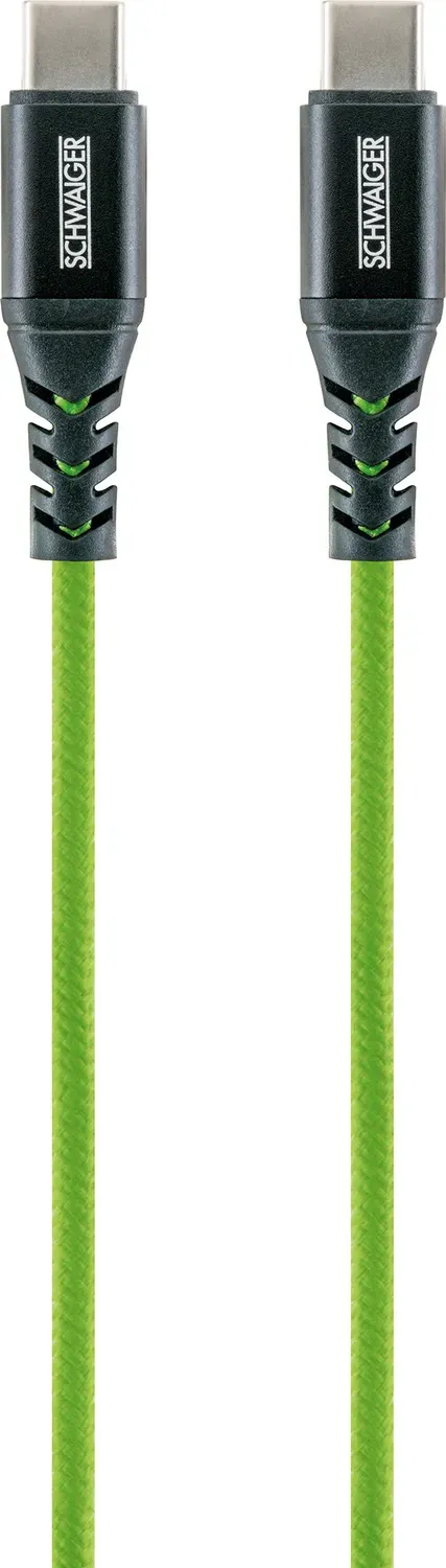 Schwaiger Cavo USB-C Nylon 1,2 m Ricarica e Sincronizzazione
