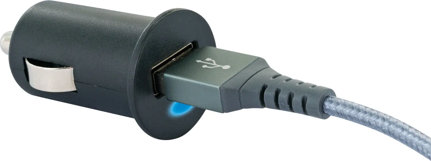 Schwaiger caricabatterie auto USB-A 12W nero 12-24V