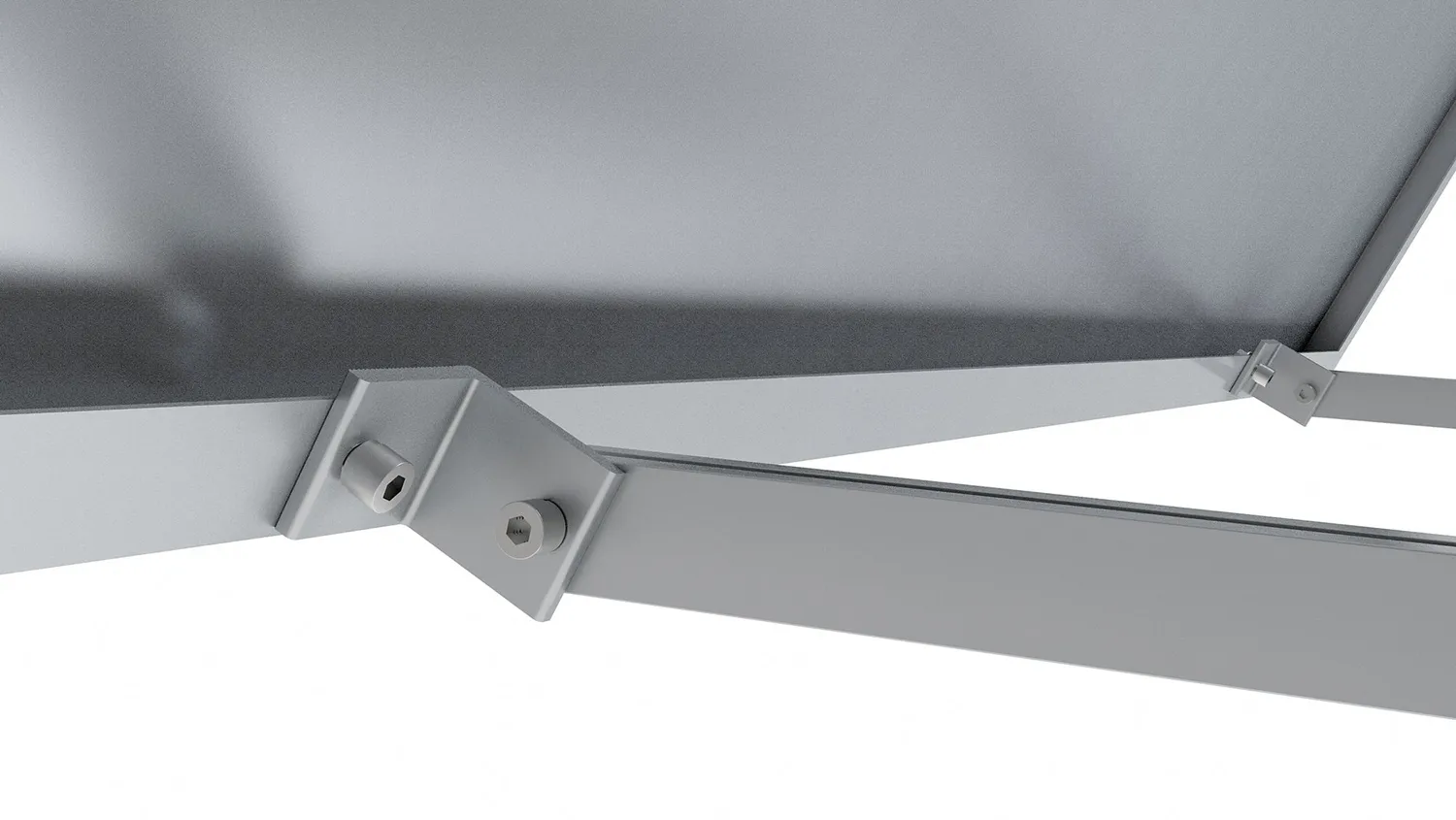 Schwaiger SOGM0200 staffa ringhiera pannello solare argento 30 kg