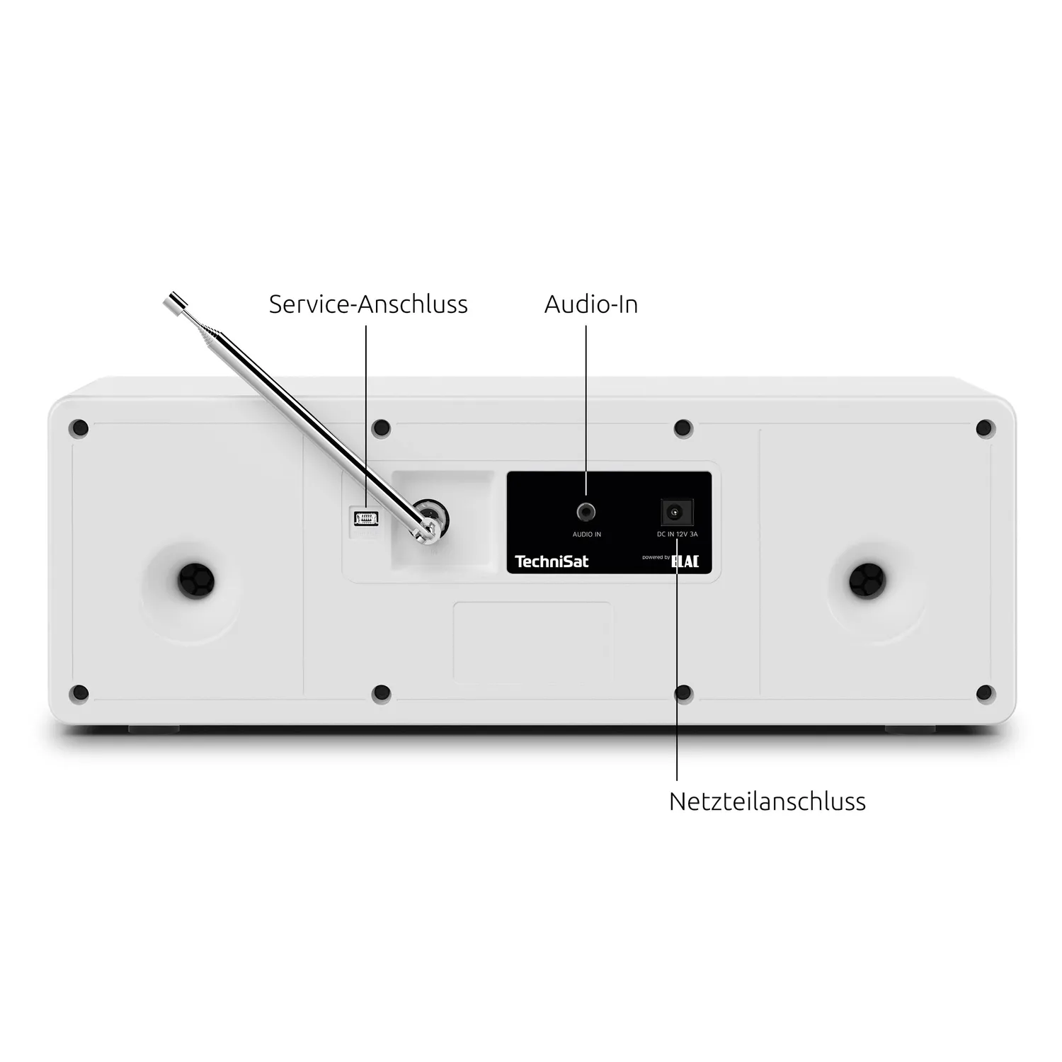 TechniSat DIGITRADIO 4 Radio DAB+ FM Bluetooth Bianca 20W