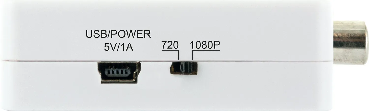 SCHWAIGER convertitore AV HDMI Full HD bianco