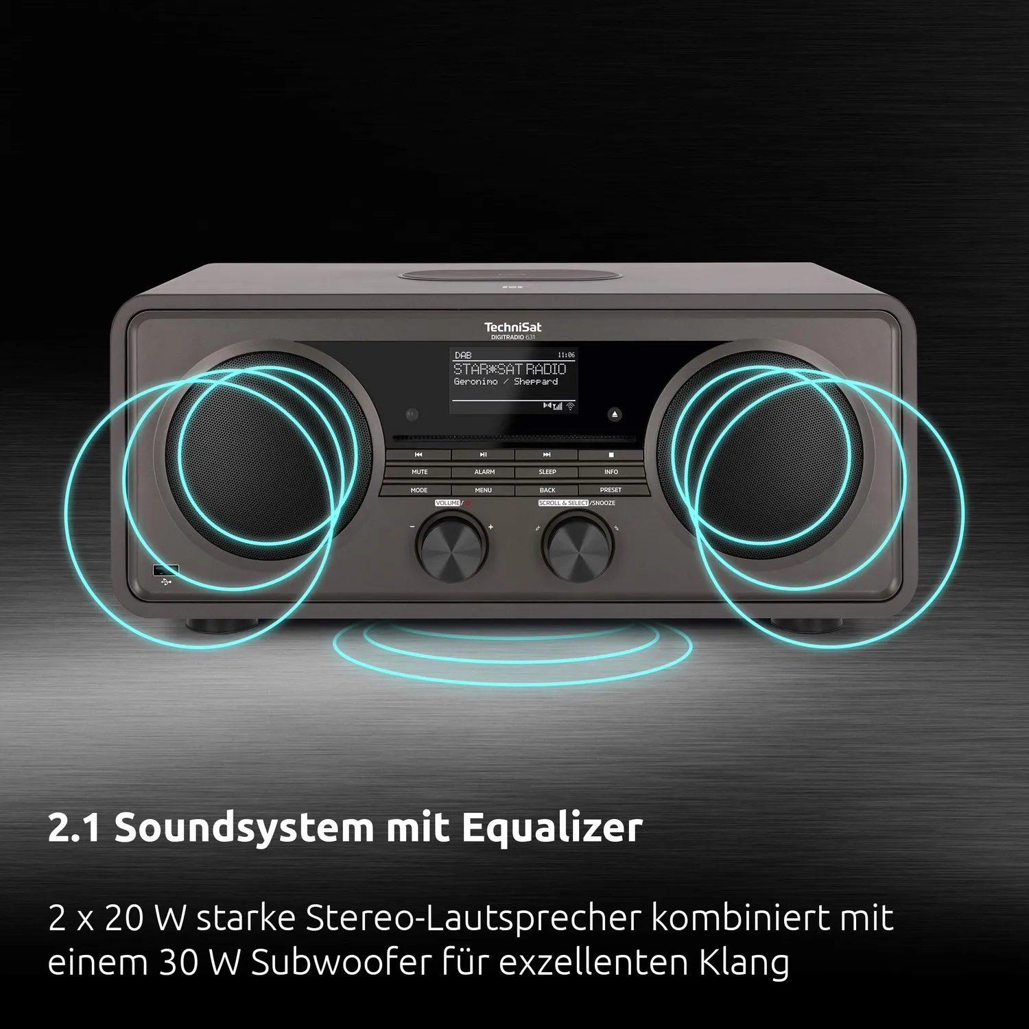 TechniSat DIGITRADIO 631 Radio Internet antracite 70W CD Alexa