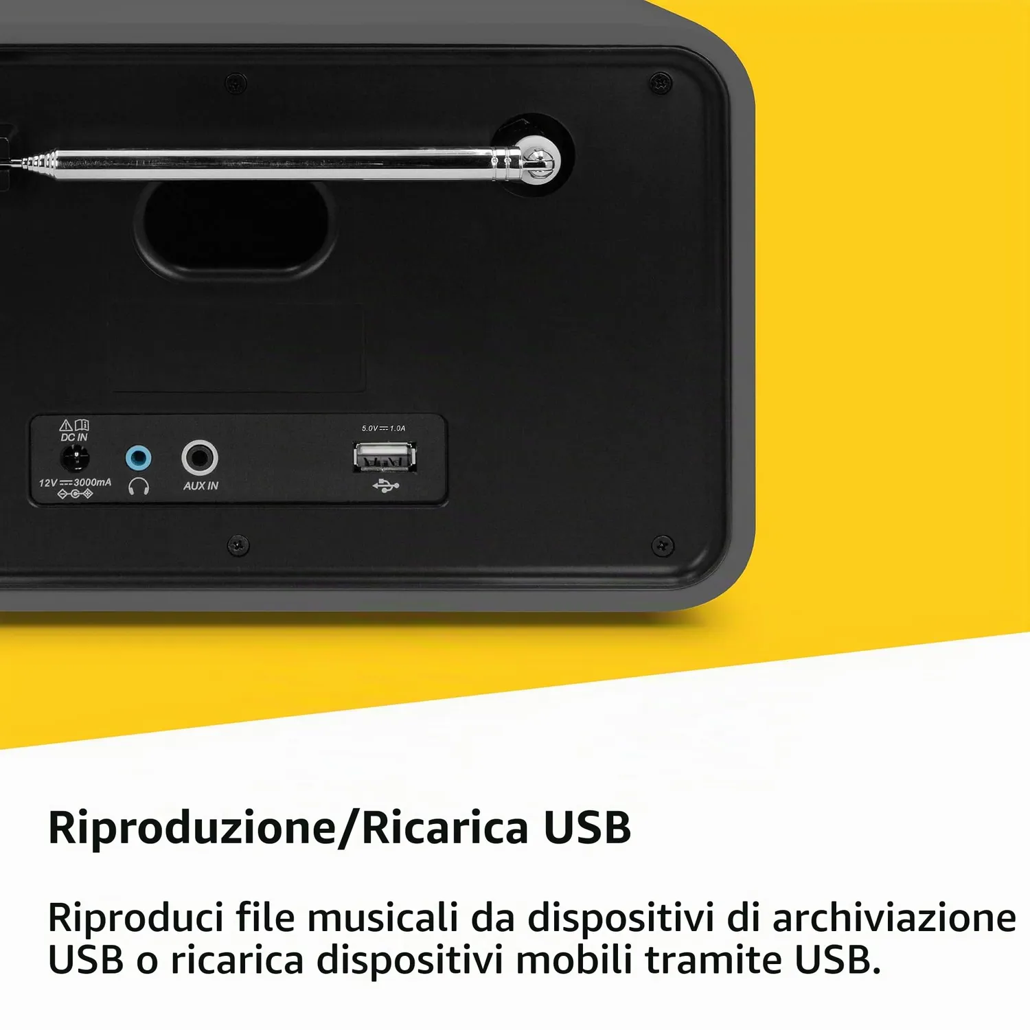 TechniSat DIGITRADIO 586 Radio ibrida argento CD Spotify USB
