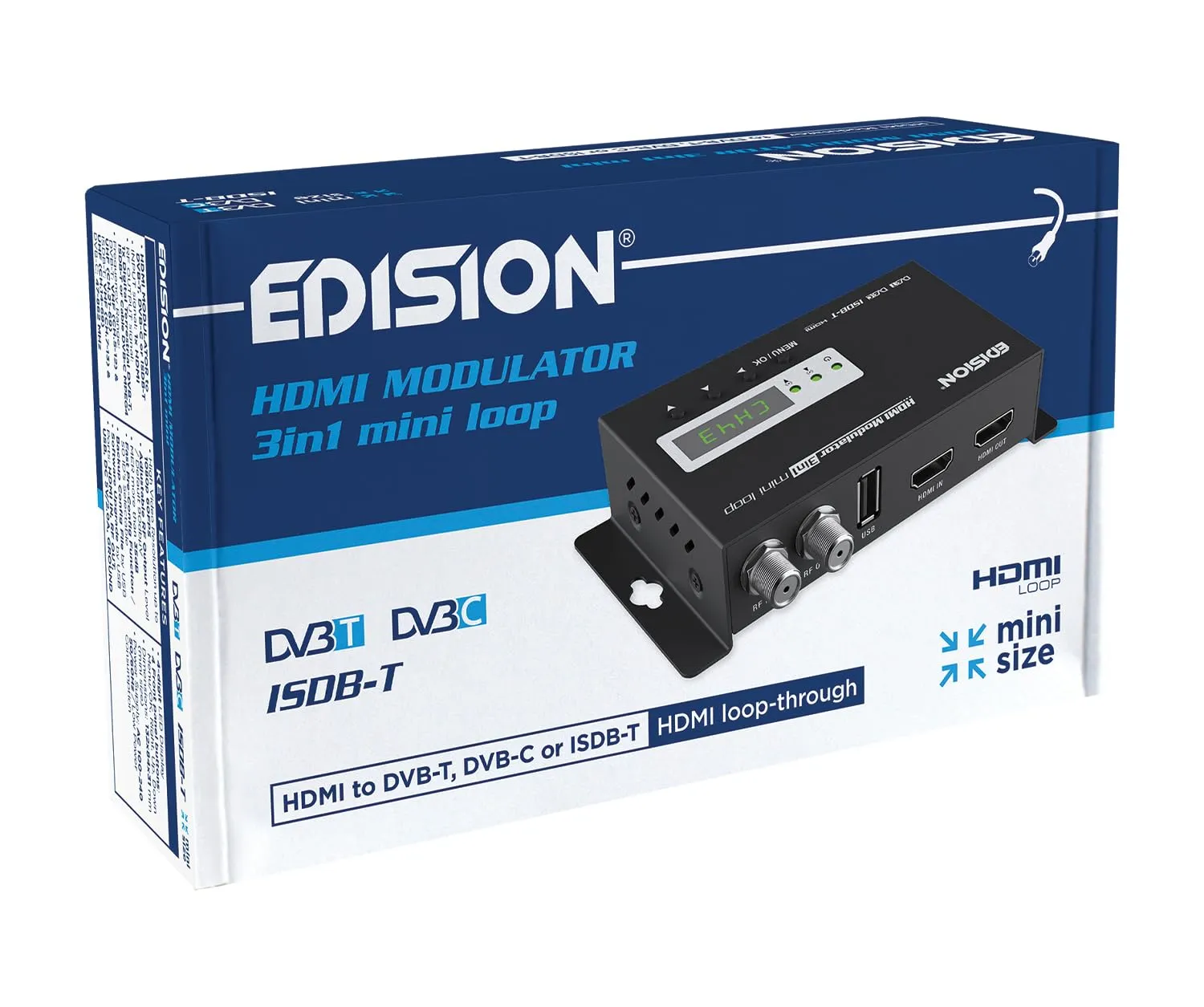 Edision 3in1 quad+ Modulatore HDMI DVB-T/C 4x Full HD