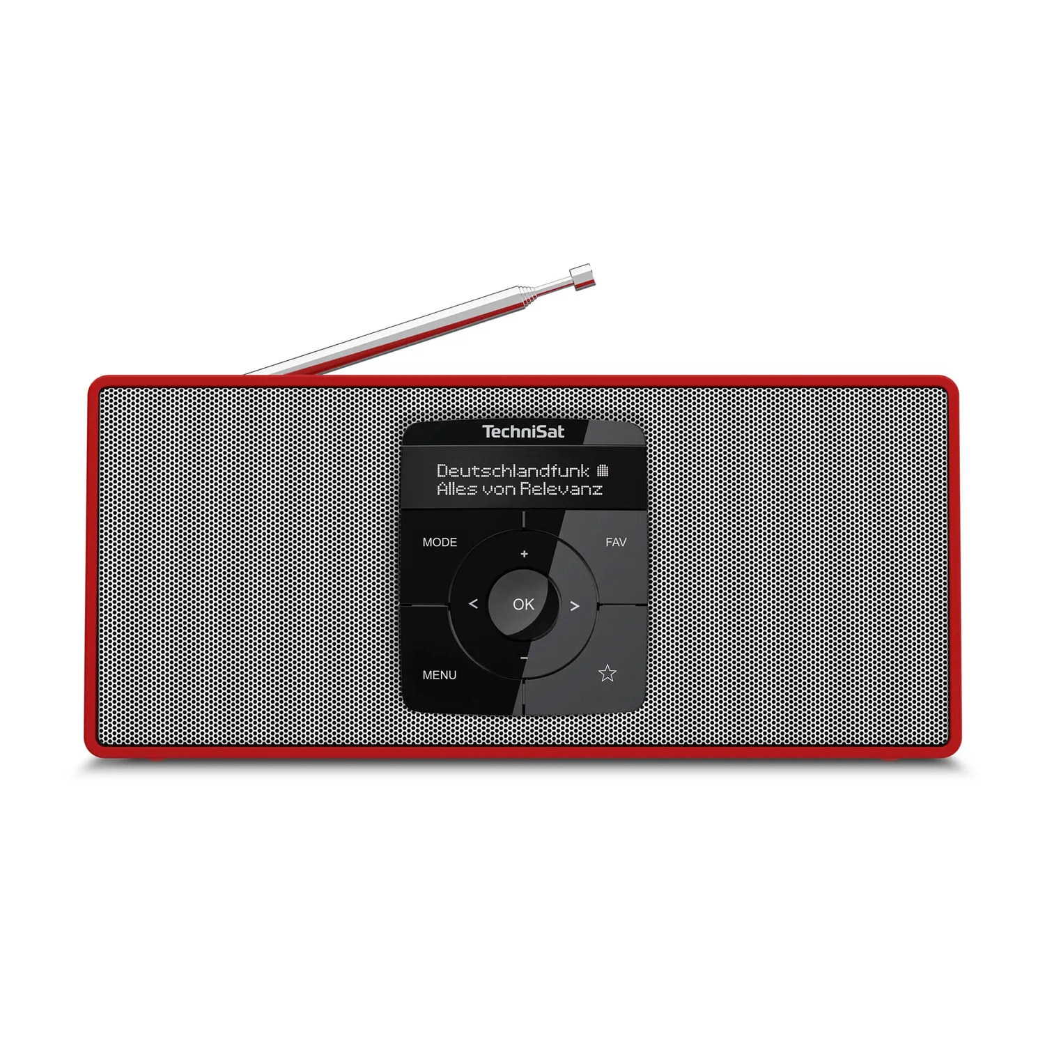 TechniSat DIGITRADIO 2 Radio Portatile DAB+ Rosso/Argento Bluetooth