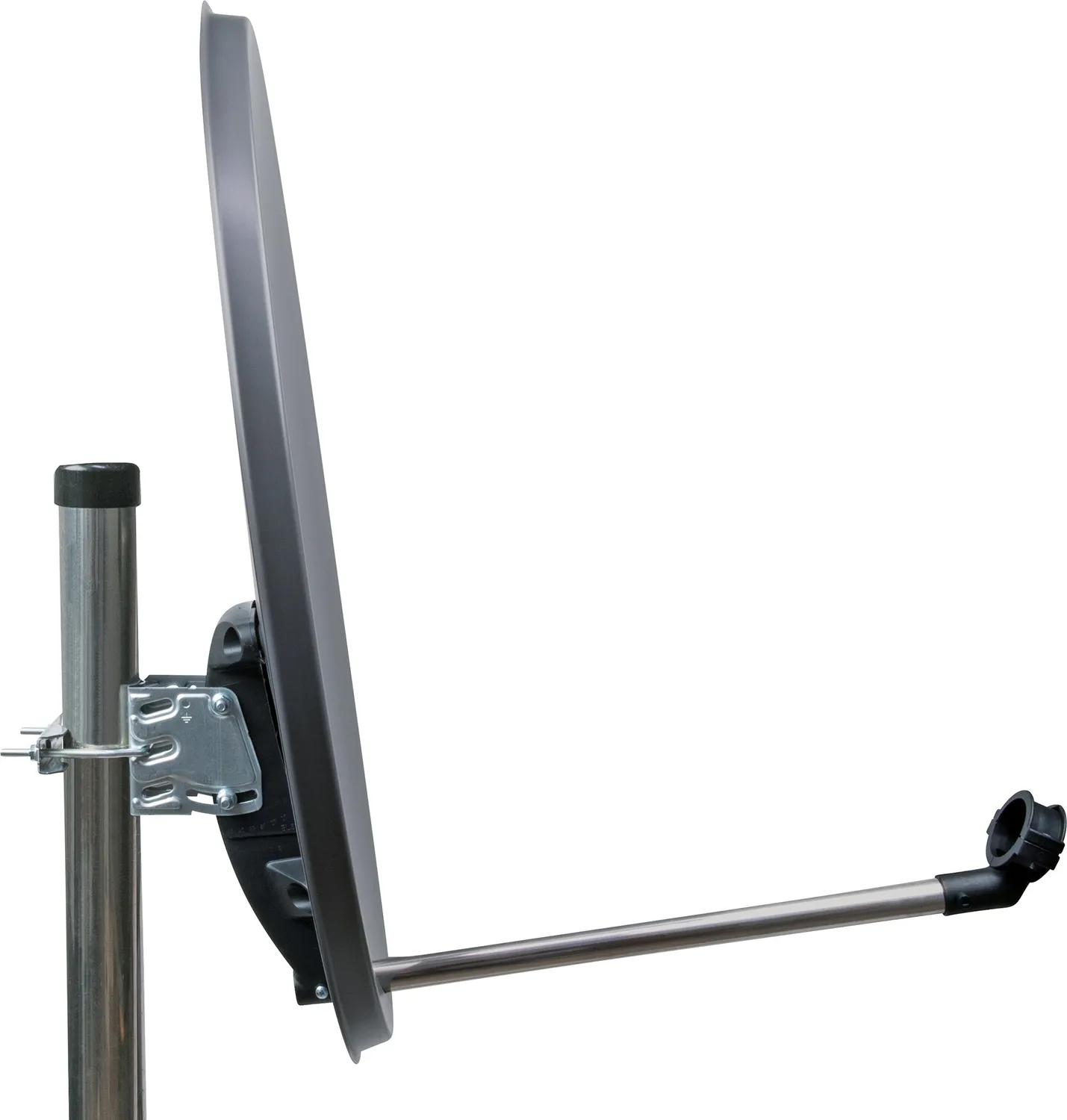 Schwaiger parabola offset 55 cm antracite acciaio