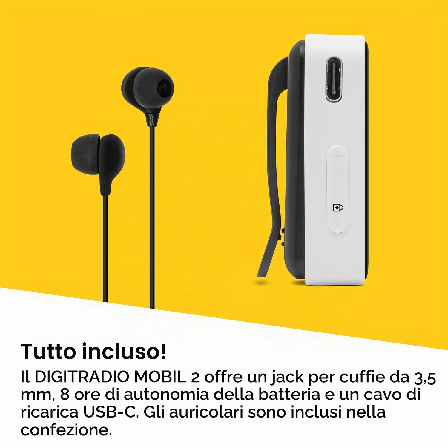 TechniSat DIGITRADIO mobil 2 mini radio DAB+ portatile