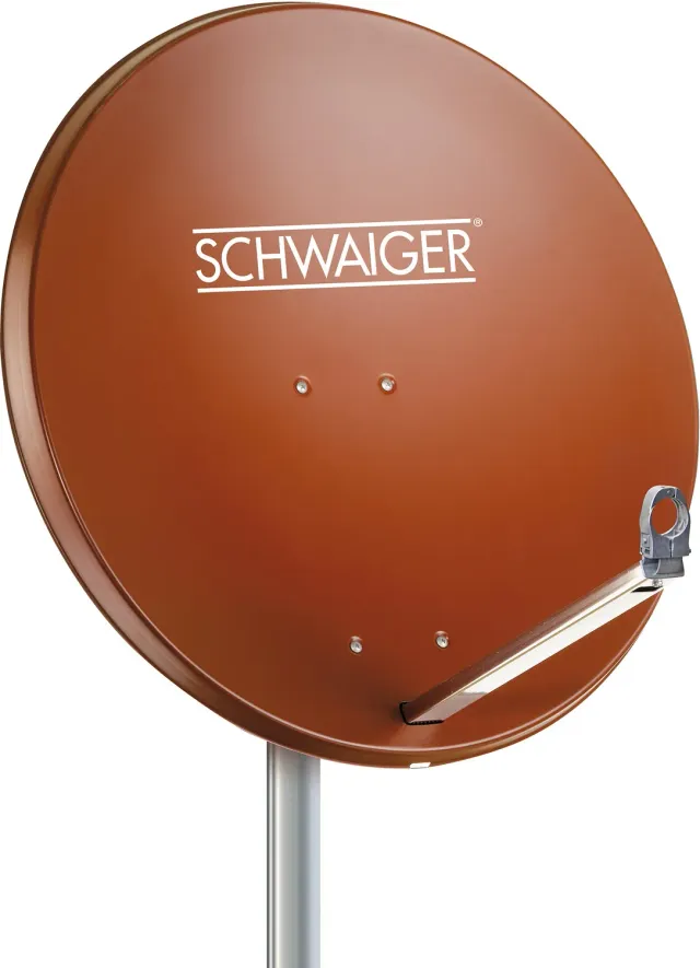 Schwaiger Parabola Satellitare 80 cm Rossa Alluminio