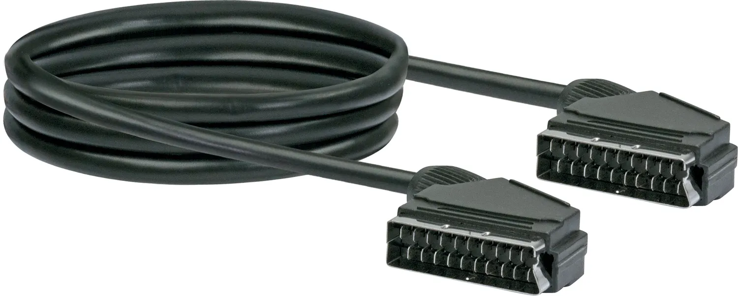 Schwaiger cavo SCART 21 poli 1,5 m nero analogico