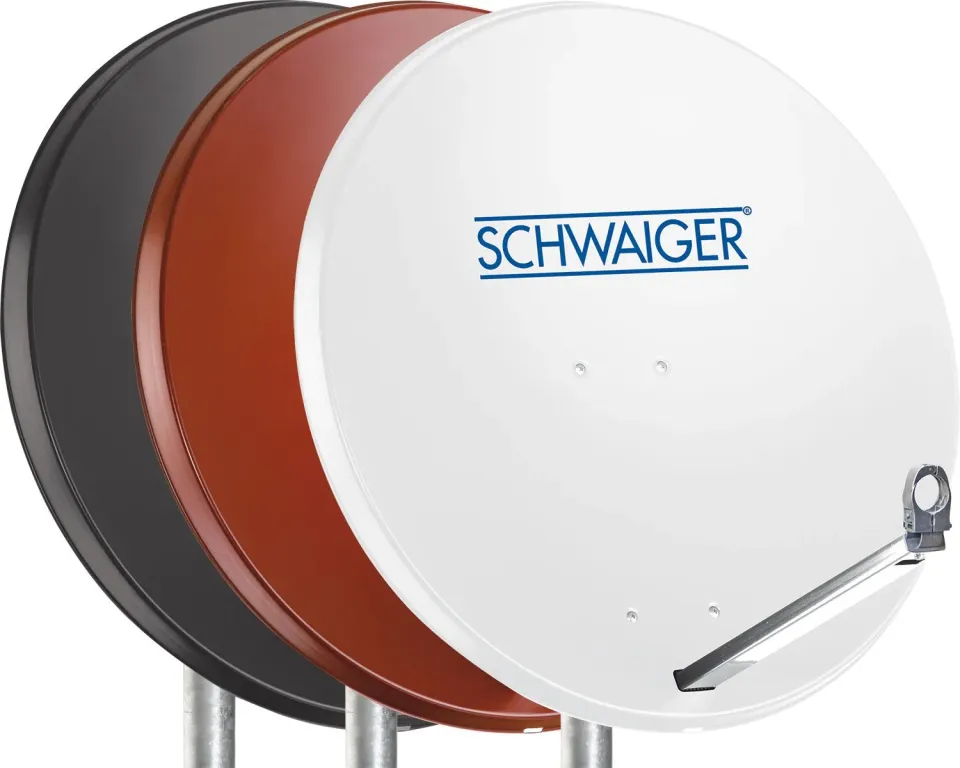 Schwaiger antenna satellitare offset alluminio 75 cm grigio chiaro