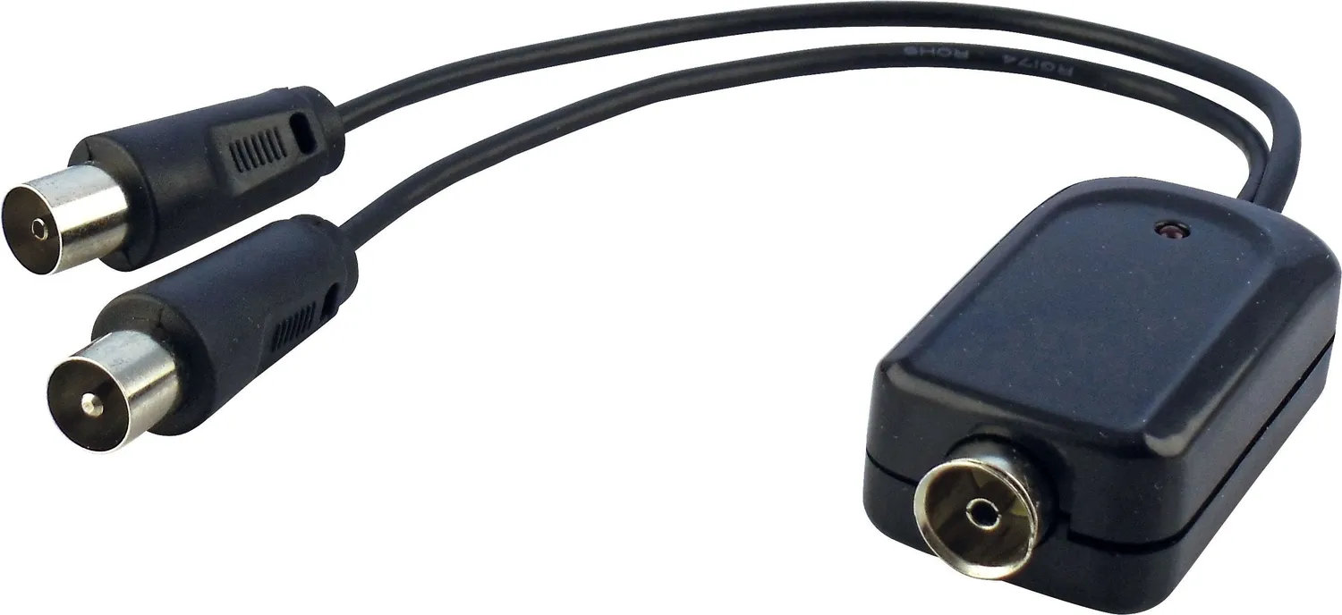 Schwaiger Antenna Interna Amplificata DVB-T2 DAB+ Nera