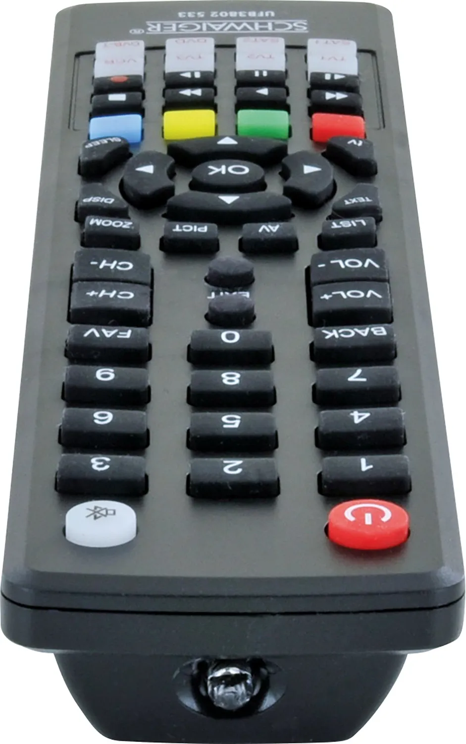 SCHWAIGER Telecomando Universale 8 in 1 Infrarossi Nero