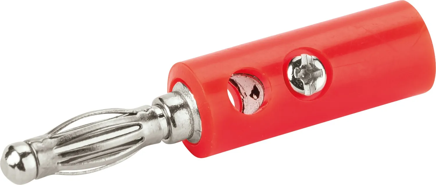SCHWAIGER Spinotti banana set 4 pezzi nero rosso 4 mmq