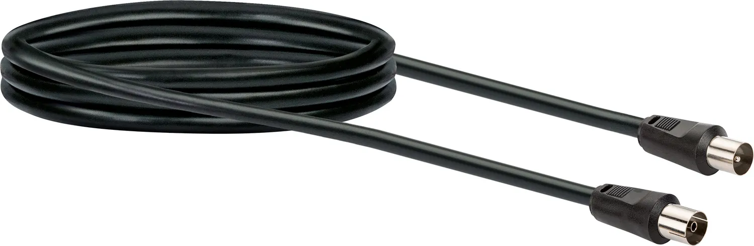 Schwaiger Cavo Antenna 1,5 m 75 dB Nero Schermato