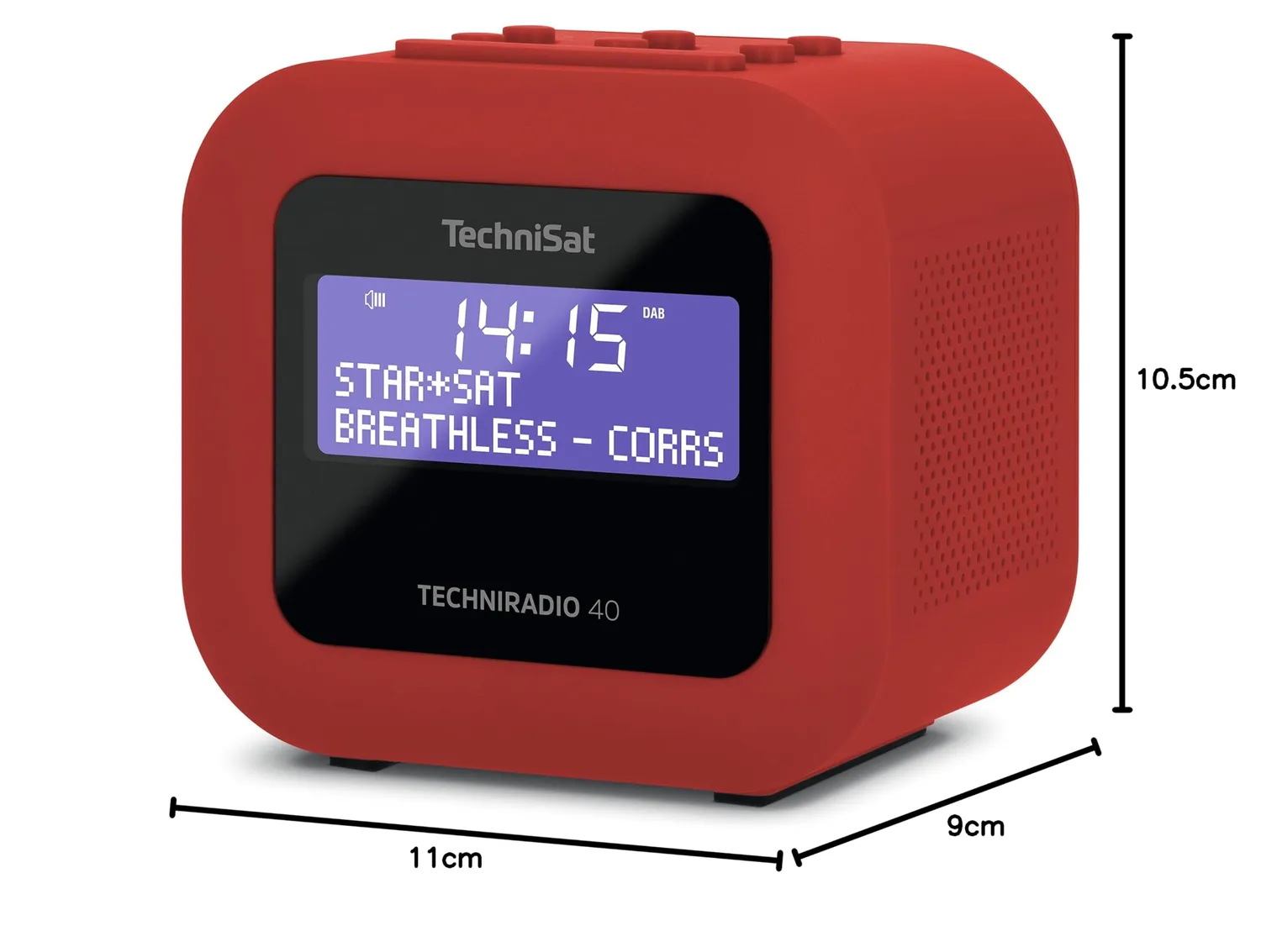 TechniSat Techniradio 40 radiosveglia DAB+ rossa USB