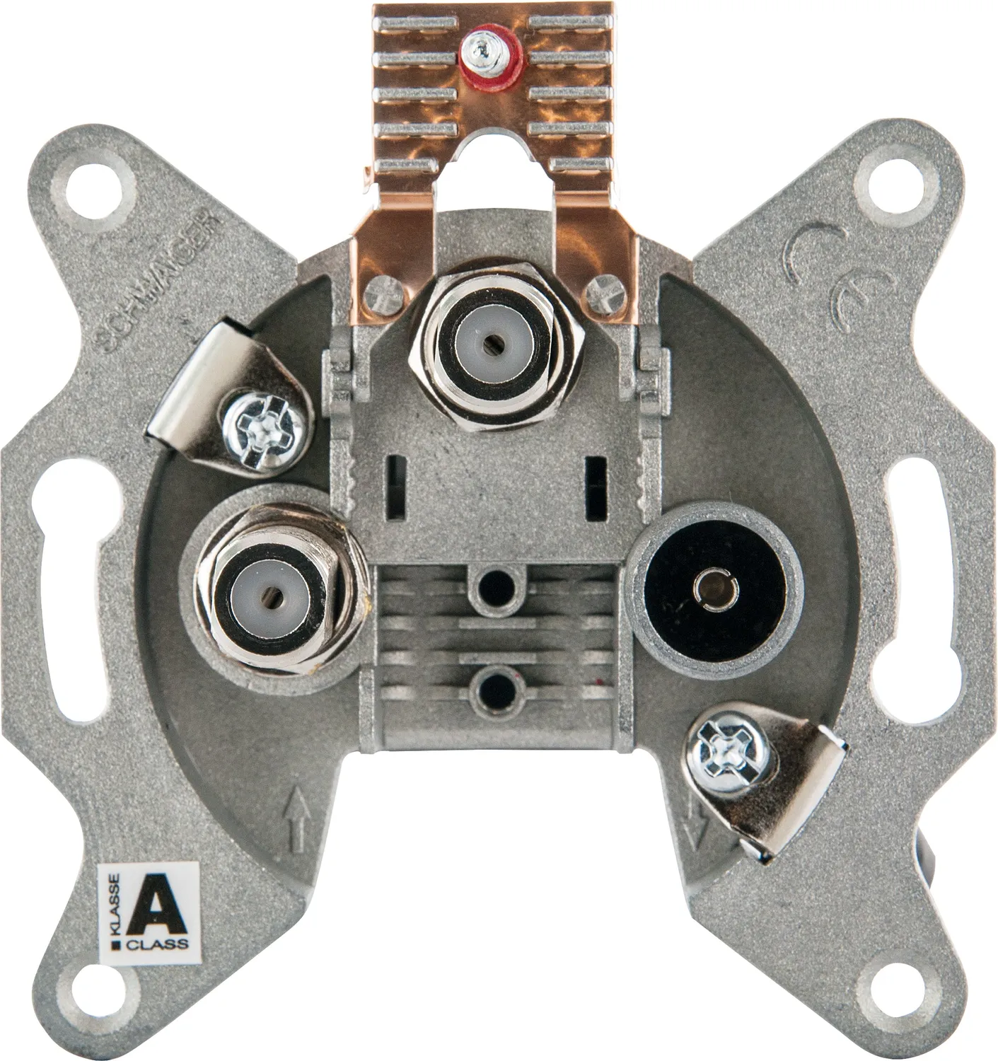 Schwaiger Presa Antenna SAT Twin 2 dB Argento
