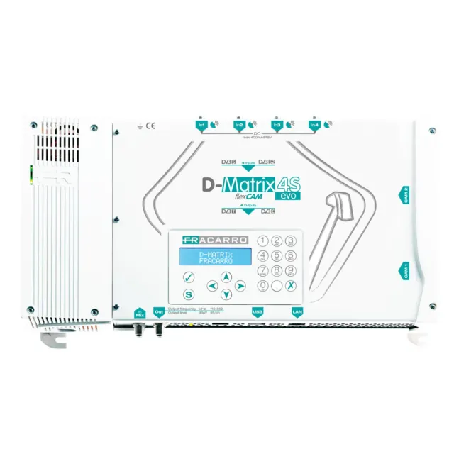 Fracarro D-Matrix 4S Evo centrale compatta 4 transponder