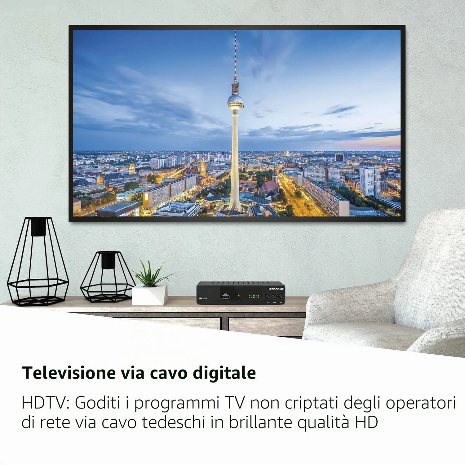TechniSat HD-C 232 ricevitore cavo HD nero