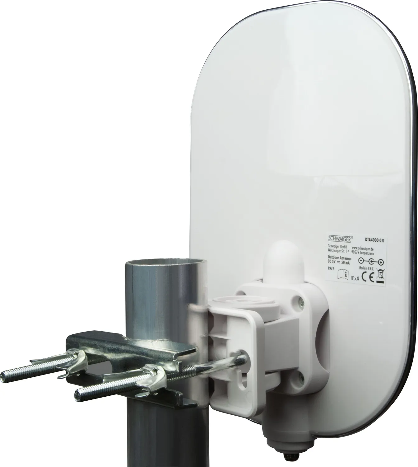 Schwaiger Antenna Esterna DVB-T2 Attiva con Filtro LTE