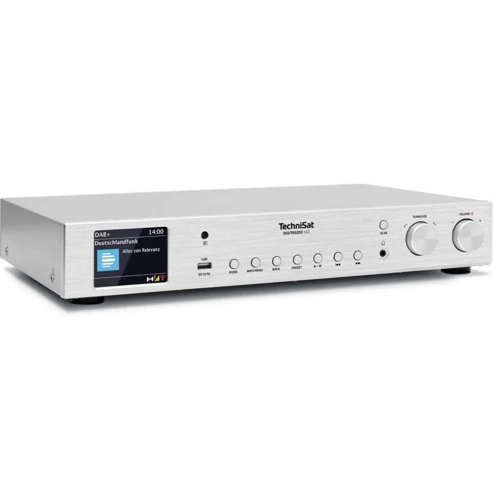 TechniSat DigitRadio 143 V3 sintonizzatore HiFi argento DAB+