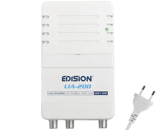 Edision LIA-200 Amplificatore Antenna 2 Uscite Filtro 5G