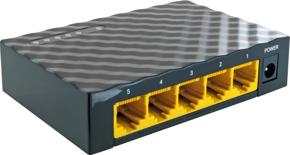 Schwaiger Switch di Rete 5 Porte Ethernet 10/100 Mbps