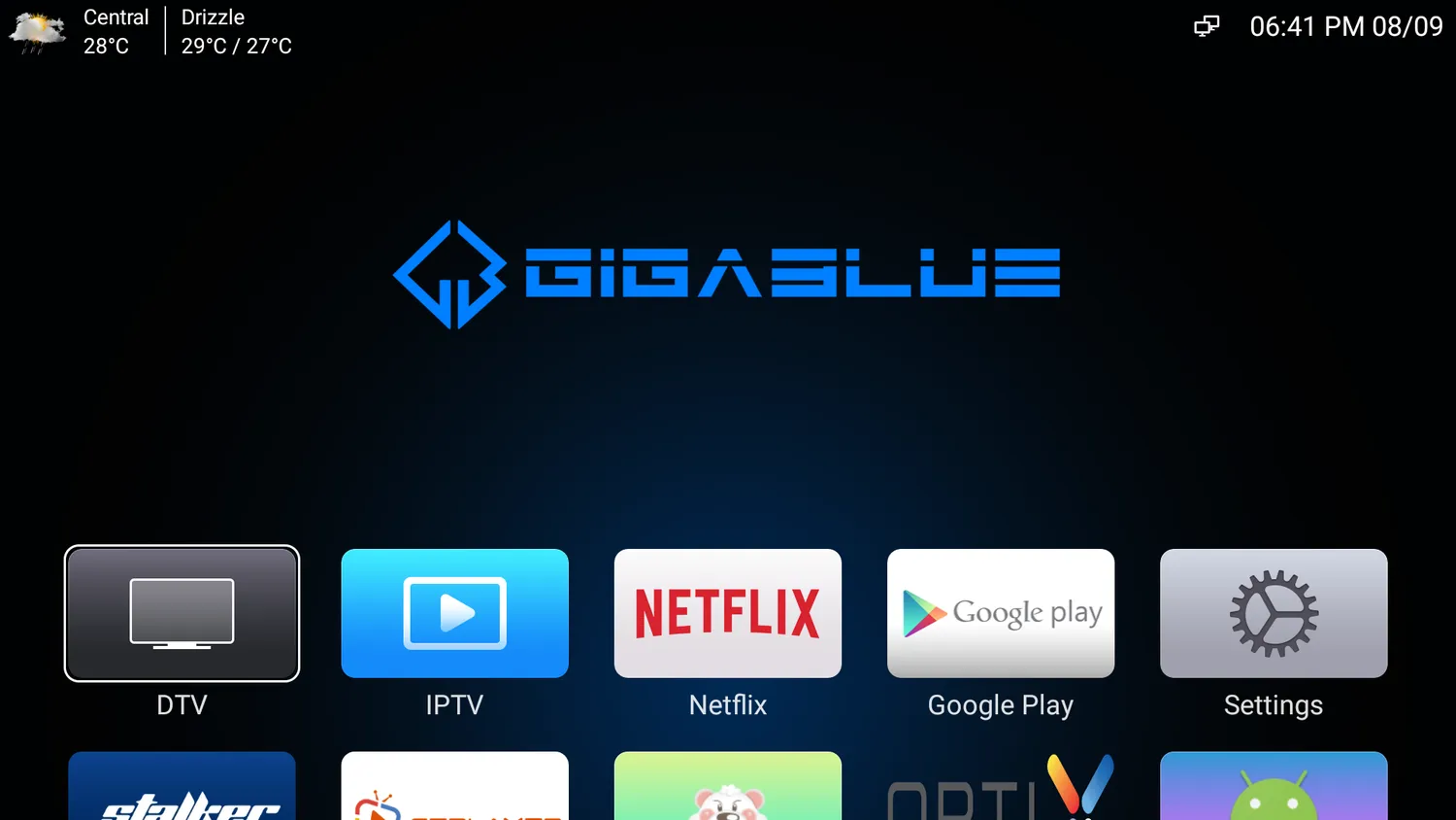 GigaBlue UHD X1 Pro decoder satellitare 4K Android 12 DVB-S2X