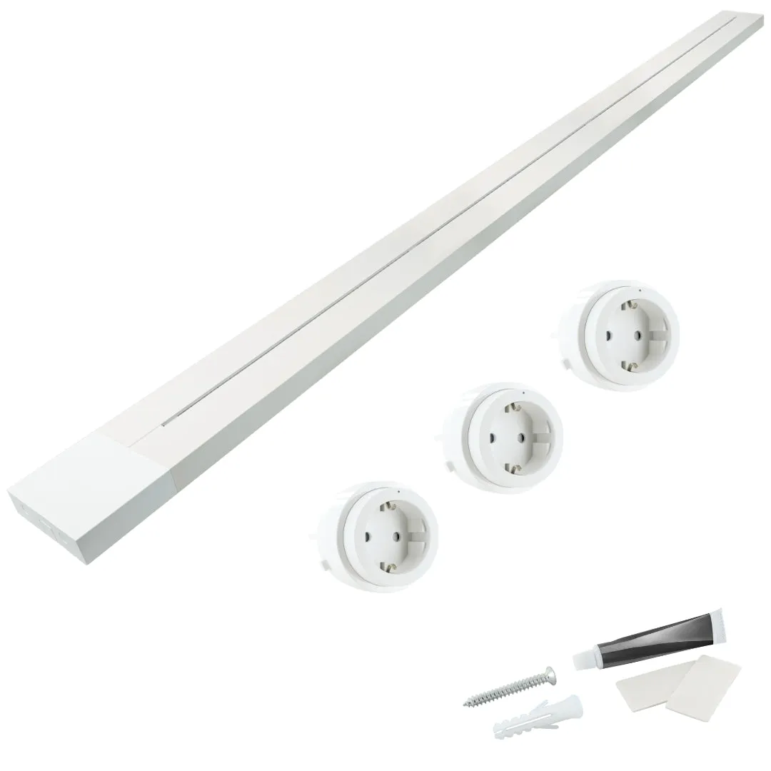 Schwaiger Binario Prese Alluminio Click Twist 50cm Bianco