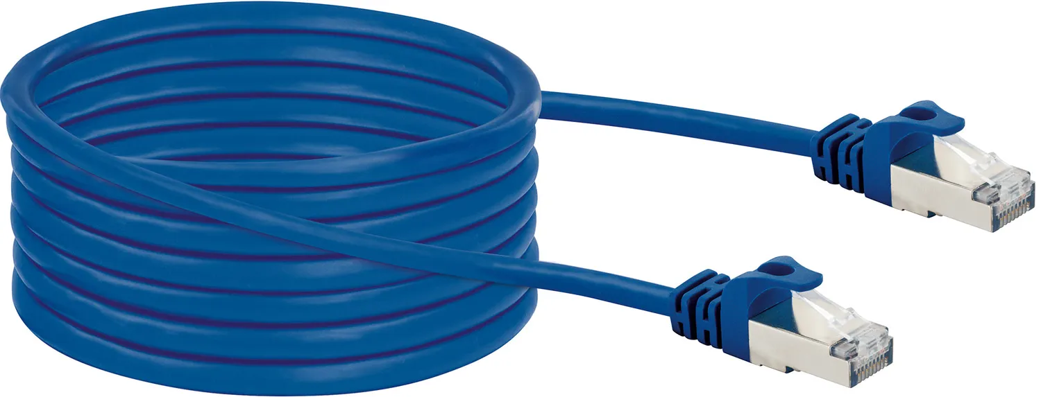SCHWAIGER cavo di rete CAT 8 10m S/FTP blu