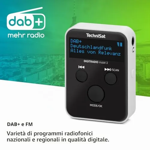 TechniSat DIGITRADIO mobil 2 mini radio DAB+ portatile
